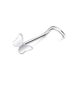 Plain Butterfly Curved Nose Stud NSKZ-1759